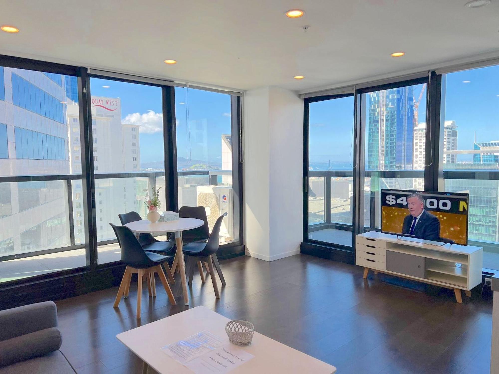 Gorgeous Seaview 2 Bedroom Apartment In Auckland Cbd Exterior foto